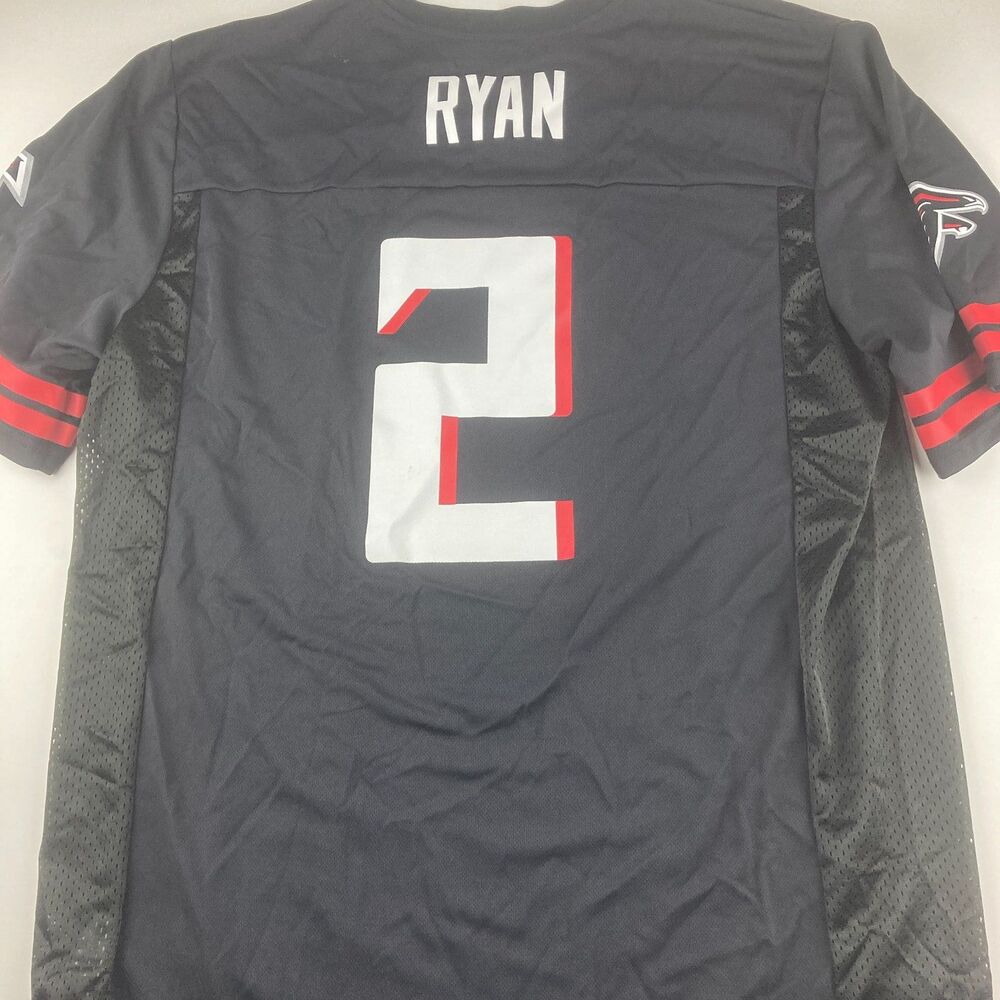 Matt Ryan #2 Atlanta Falcons NFL Team Apparel Jersey Men XL Black Football